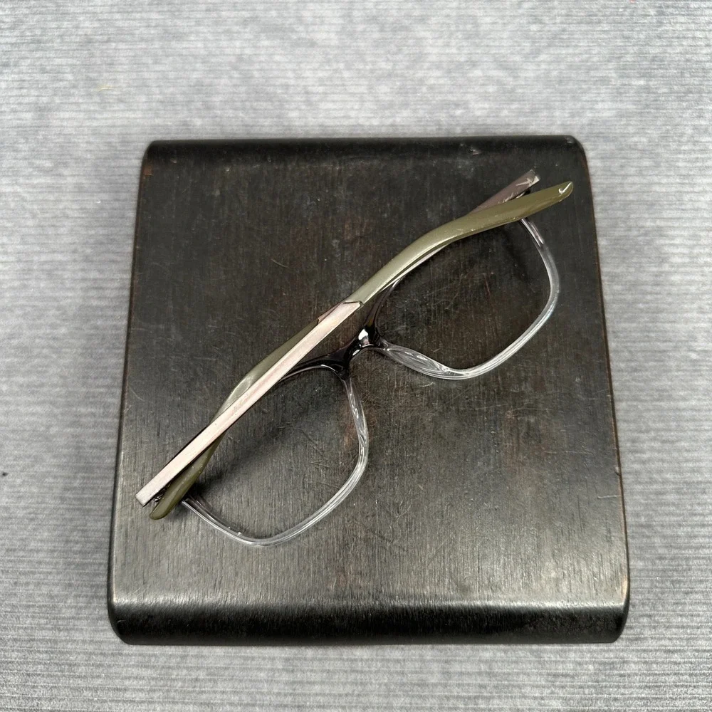 Nike 7284 025 Y2K Eyeglasses Gray Purple Gradient Rectangular Frames 54-16-145
